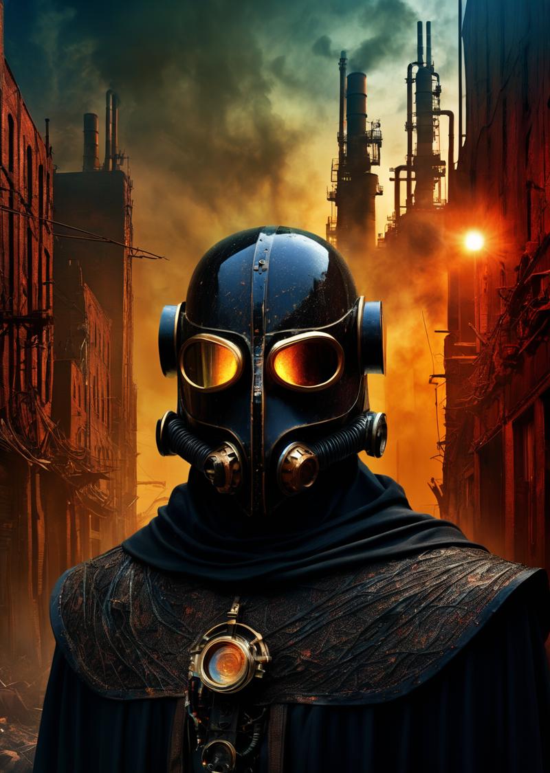 00737-2804575444-Azem the Traveler cloaked and masked, yearning to explore._ Cinematic realism, luminism, and pollution-choked industrial landsca.png